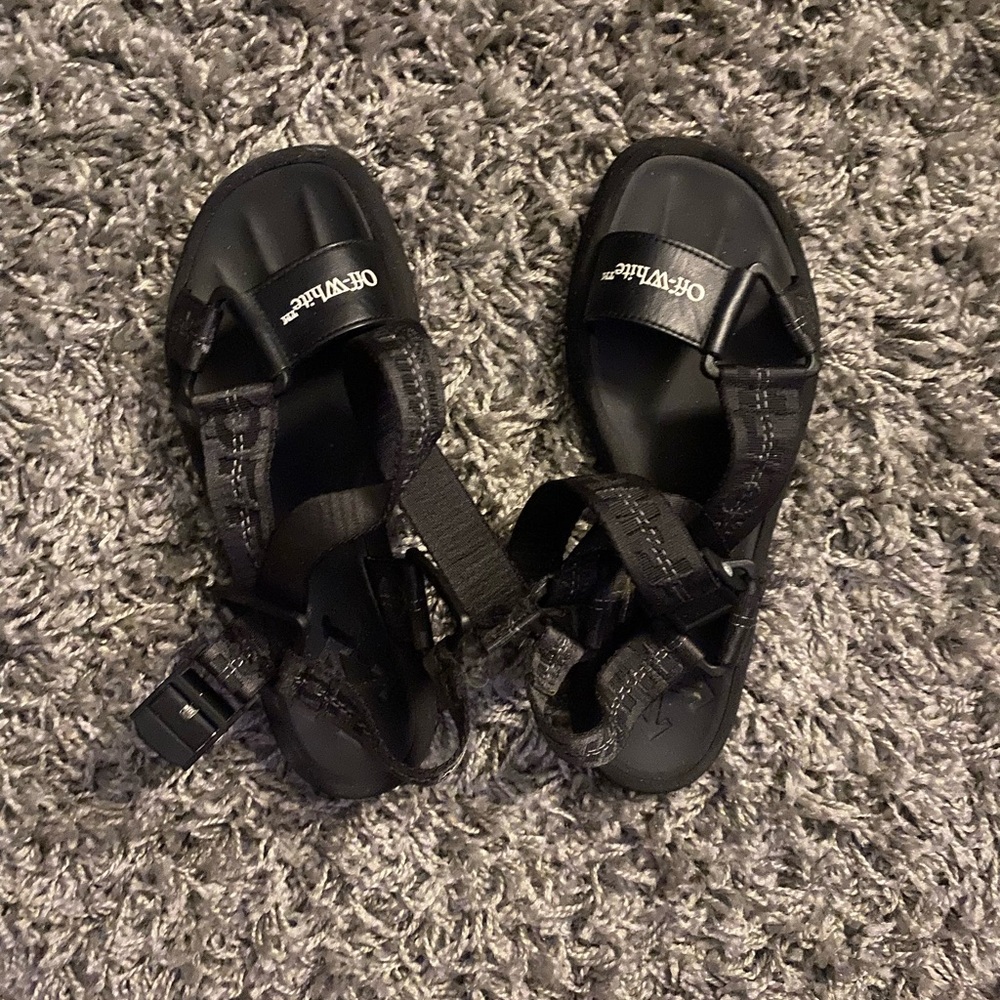 Off-White Flat Sandals